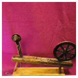 Vintage Wooden Salesman Sample Wool Spinner