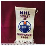 1989-90 Edmonton Oilers NHL Stanley Cup Banner