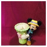 Vintage Ceramic Mickey Mouse Planter (9 1/2' Tall)