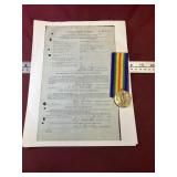 WW1 William Dobson Sussex NB Service Medal