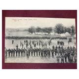 1914 Church Parade Camp Sussex Post Card