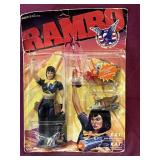 1986 Coleco Rambo K.A.T. Carded Figure
