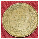 1917 Canada GRV EF40 One Cent Coin