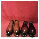 Lot Of 4 Art Glass Eggplants (6 1/4' Long)