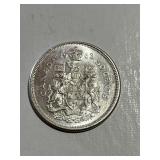 1963 Canadian Silver 50 Cent Coin