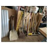 Brooms, Shovels, Rakes, Hoes and More