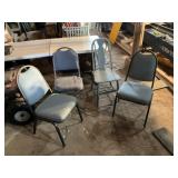 Metal Chair Qty 3, Wooden Chair