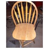 Wooden Swivel Chair