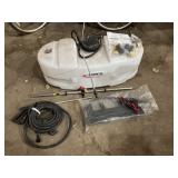 25 gal Fimco Sprayer, Hoses and Booms, No Pump -