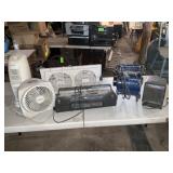 Portable Fan Blower, Fans Qty 3, Radio/Cassette