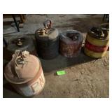 Metal Gas Cans - Qty 5