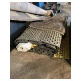 Rug, Rubber Safety Floor Mats Qty 2