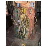 Extention Cords, Water Hose, Contractor Light,