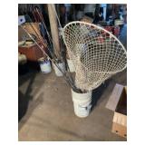 Fishing Poles, Net