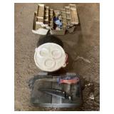 Fishing Items - Tackle, Knife, Battery Box, Fish