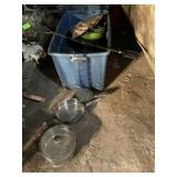 Camping Tote w/Pots, Pans, Grill and More
