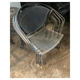Metal Lawn Chairs - Qty 6