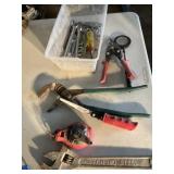 Tools, Channel Locks, Weench Set, Tin Snips,
