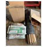 Silt Fabric, Silt Stakes, Sandbags