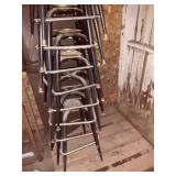 30ï¿½ Swivel Bar Stools  Unassembled: Wooden Seats