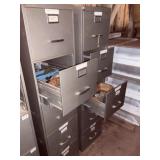 Five Drawer File Cabinets 60x18x28 - Qty 2
