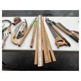 Yard Sticks, Pruners, Limb Saw, Hedge Scissors