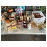 Candles, Holders, Jars, Scale, Figurines, Milk