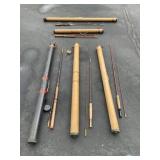 Fishing Rods w/Travel Cases - 5 sets