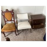 Night Stand, Chairs - Qty 2