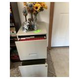 2-Drawer File Cabinet and Decorations