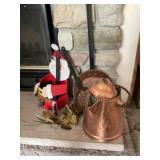 Hammered Copper Coffee Pot and Dipper