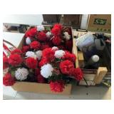 Glue Gun, Plastic Carnation Flowers, Scene Light