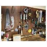 Contents of Wall and Top of Table -  Drill Press,