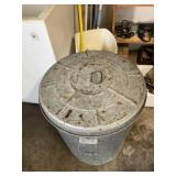 Metal and Plastic Garbage Cans, Mops