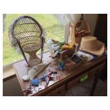 Decorations, Hats, Wicker, Vases and More