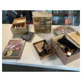 Assorted Sewing Items, Shoe Shine Kit