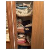 Contents of Closet - Towels, Sheets, Linens,