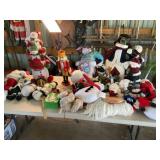 Chirstmas Decorations - Stuffed Snowmen, Elves,