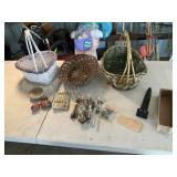Wicker Baskets, Silverware, Native American Art