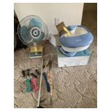 Foot Massagers - 2, Table Fans - 2, Hand Weights,