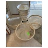 4 Laundry Baskets