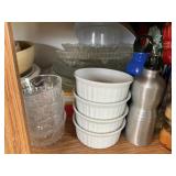 Assorted Bowls -  Pyrex, Corning, Glass, Wood,