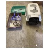 Pet Carrier, Two Litter Boxes