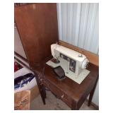 Sears Sewing Machine w/ Folding Stowaway Table