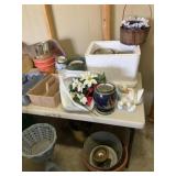 Assorted Garden Pots, Hand Totes, and More