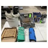 Sump Pump - Untested, Tire Chains, Tent Stakes,
