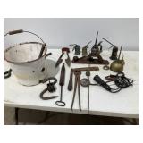 Vintage Tools, Oil Cans, Bucket, Plane, Timing