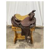 Saddle 15" Seat, Stirrup Leathers Need Repair