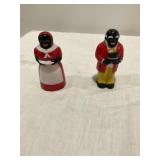 Vintage Aunt Jemima and Uncle Moses S&P Shakers