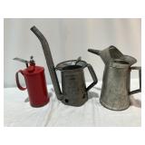 Vintage Funnel Oil Cans - Qty 3